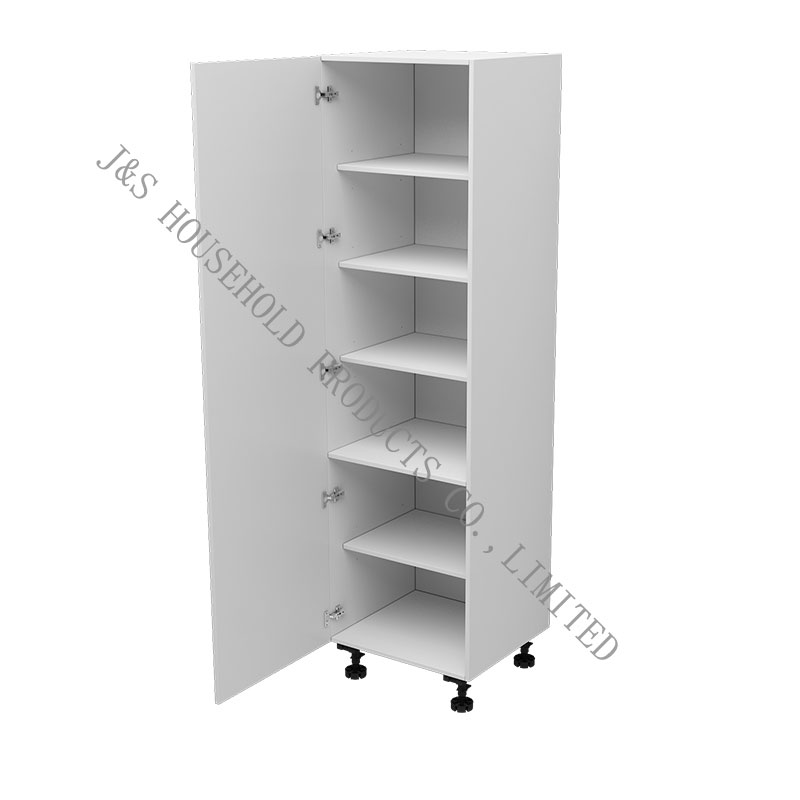 Flat Pack Keittiön yksioviset korkeat kaapit